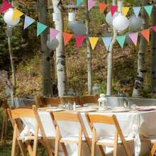 12/24 件装户外黄麻彩色旗帜派对装饰 - 生日装饰、圣帕特里克节、圣诞节、情人节、斋月、开斋节、狂欢节、派对、节日、教室、毕业典礼、万圣节、周年纪念日、感恩节、户外装饰