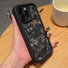 Camouflage Pattern Phone Case, Anti-Drop Protection Case For Mobile Phone, Full Shockproof Protection Case For IPhone - Negro - Ver 4