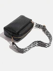 Women Leather Wallet Shoulder Bag Handbag Crossbody Bag - Black - View 5