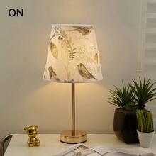 两件套艺术花卉图案灯罩——采用亚麻面料，饰以精致的笔触图案。兼容E26和E27灯座，适用于台灯或壁灯。是绝佳的家居装饰和精美的照明配件（仅包含灯罩）。 - 花鳥 - 查看 7