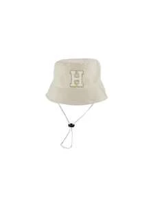 1pc 26 Letter Toddler & Kids Bucket Hat, Sun Protection Hat, Outdoor Sports Cap,Camping Hat, Adjustable Drawstring, Portable, Suitable For School, Sports, Outdoor Activities, Spring/Summer - Beige - View 11
