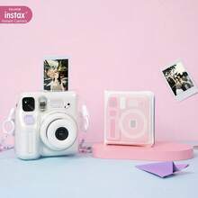 FujiFilm Mini SE Instant Camera: Clear Image On 3-Inch Film, Flash Range 0.6-2.2m, Built-In Self-Portrait Mirror, Easy Operation, Portable Body, Perfect For Capturing Life's Moments. White. - White - View 4