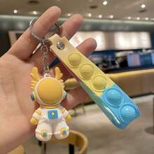 新款卡通宇航员兔子汽车钥匙扣，创意背包挂件，可爱航天主题包包挂饰，小礼物 - 完美礼物 - 生日礼物 - 情人节礼物 - 礼品 - 彩色 - 查看 10