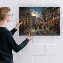 MIGHTYPRINT – Callejón Diagonales por Kinkade Studios - Arte de Pared Duradero " x – NO Hecho de Papel – Coleccionable Oficialmente Licenciado - transparente - Ver 8