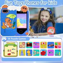 Kids Smart Phone Toys With Dual Camera, 2.8" Touchscreen HD Camera Phone Toys, Game & Music Player, Toddler Learning Play Toy Cell Phone, Gifts For Girls, Christmas, Birthday, Age 3-12 - Multicolor - View 9