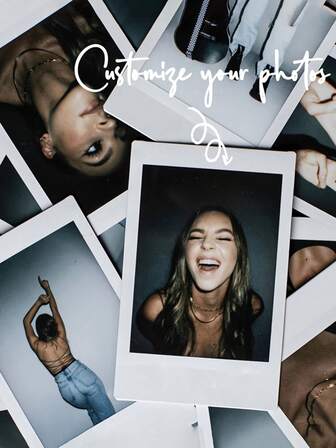 1pc/5pcs/10pcs Customized Photo Booth Prints, 3-Inch Personalized Photo Cards, Mini Greeting Cards, Room Decor Commemorative Gifts, Customized Couple Photos, DIY Birthday & Christmas Gifts, Anniversary Souvenirs, Fashionable Modern Design, Unique Ideal Gifts, Valentine's Day Gifts, Mini Photo Prints, Souvenirs, Parties, Wedding Photo Booth Cards, Photo Booth Strip Frames, Cozy Atmosphere, Autumn Decor, Office Decor