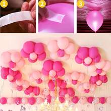 Clipes de Balão em Forma de Flor, Acessórios de Decoração, Clipe de Ameixa para Chá de Bebê, Casamento, Festa de Aniversário, Clipe de Plástico para Balões - Multicolorido - Visão 7