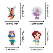 50pcs Princess Castle Doodle Stickers, Waterproof Decals For Phone, Water Bottle, Kids Scrapbooking - Multicolor - View 3