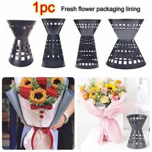 1Pc Plastic Flower Packaging Liner Plant Stands Packing Material Fixing Bouquet Arrangement Base Flower Accessories