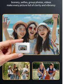 1080P Mini Keychain Camera - 0.96" HD Screen, 8MP Vintage SLR Design, 160° Wide Angle, Anti-Lost Strap, Rechargeable Portable DV Camera Suitable For Adults/Teens/Outdoor Travel - Multicolor - View 11