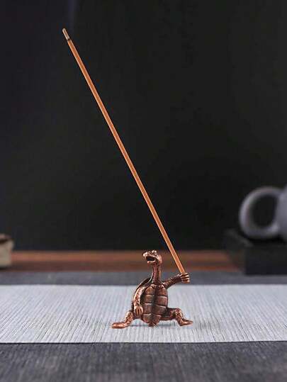 1pc/2pcs-1set Kung Fu Turtle Incense Holder (Suitable For Small Incense)