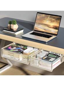 Lightweight PET Material Storage Box, Streamlined Compact Design Drawer Organizer For Office Desk, Ideal For Cable Management, Compact Workspace Organization Essential For Employees And Students - Multicolor - View 5
