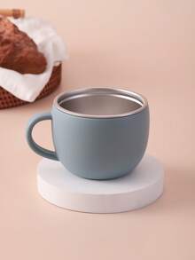 1pc Personalized Customization Name And Pattern Deboss Silicone Single Handle Cup Stainless Steel Inside Children Tableware Kids Mug