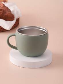 1pc Personalized Customization Name And Pattern Deboss Silicone Single Handle Cup Stainless Steel Inside Children Tableware Kids Mug