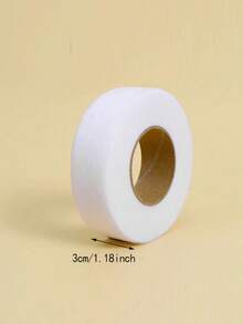 1 Roll 65m Non-Woven Fusible Tape, DIY Double-Sided Adhesive Fabric Tape, Pants Waistband Shortening Sticky Tape, Suitable For Clothing Accessories - White - View 14