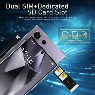 8+256GB Dual SIM I24 Ultra Android Phone - 6.8-Inch Full HD Display, Built-In Stylus, Global Unlock - High-Performance Phone With Advanced Camera And Long-Lasting Battery (Purple) Compatible With IPhone Android Phone For Winter Vacation, Travel Vlog, Outdoor Activities, Live Streaming, Stabilized Vlogging Vacation Travel Studio Outdoor Live Streaming Travel Vlog Video Recording Influencer Content Gimbal Stabilizer Phone Stabilizer Active Track