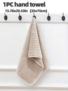 1 szt., dostępne różne rozmiary, duży ręcznik 70 x 140 cm lub mały ręcznik do twarzy/ręki 35 x 75 cm, wzór w paski, materiał z polaru koralowego, supermiękki, lekki, chłonny i szybkoschnący, odpowiedni do łazienki, siłowni, SPA, prezentu na Walentynki, salonu piękności, dla gości, niezbędny ręcznik kąpielowy - Wielokolorowe - Zobacz 15