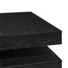 table basse pivotante à 360 degrés vidaXL noire 90x90x34,5 cm - Noir - Voir 8