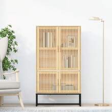 vidaXL Mueble de buffet 70x35x125 cm madera de ingeniería - Marrón - Ver 2