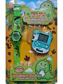 TendenciaDinosaurio Llavero Forma De Mini Consola + Reloj InfantilCalidad premium - 1 - Ver 1