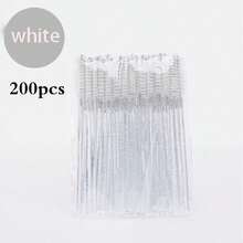 100pcs/200pcs Disposable Mascara Wands, Eyelash Brushes, Suitable For Eyebrows, Eyelash Extensions, Eyebrow Brush, Eyeshadow Brush, Makeup Brushes - Pink - View 16