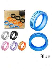 Luggage Wheel Replacement Parts, Quiet Protective Cover, Luggage Handle Wheels, Swivel Casters, Thick Silicone Rubber Rings To Enhance Wear Resistance. Luggage Wheel Rubber Sleeves, Quiet Travel Suitcase, Trolley Case Protective Cover, Silicone Swivel Wheel Replacement Set