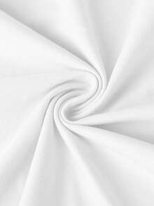 1件女士休闲宽松英文印花T恤，时尚个性，圆领上衣，2026春夏款 - 白色 - 查看 8