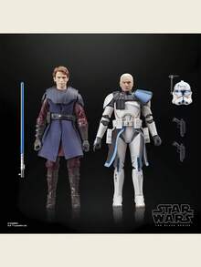 Hasbro 孩之宝黑标系列可动人偶 - 克隆人队长雷克斯人偶，克隆战争盔甲，粉丝礼物，送给粉丝和收藏家的生日礼物，收藏玩具，6英寸，可动人偶套装