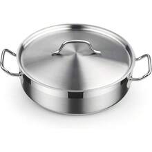mhjCooks - Sartén multiusos con tapa de acero inoxidable profesional de 4 cuartos de galón con tapa compatible con todas las estufassleeping Bags - 219174389 - Ver 1