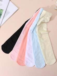 6pcs Girls Velvet Tights, High Elasticity Fabric, Basic Pantyhose Suitable For Dancing Practice And Daily Wear, All Seasons - Multicolor - View 7