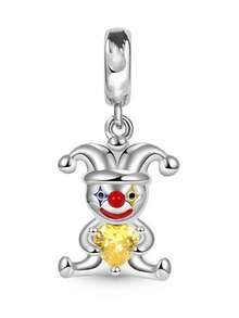 DIY兔子云马龙羊龟动物多系列串珠吊坠，适配原装欧洲女士纯银手链首饰礼品 - 彩色 - 查看 13