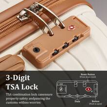 Joyway 6-Piece Travel Set: 12/20/24/28 Inch Hardshell Suitcases + 2 Bags, 360° Spinner Wheels & TSA Lock For Family, Business, Holiday Trips - 白色 - 查看 6