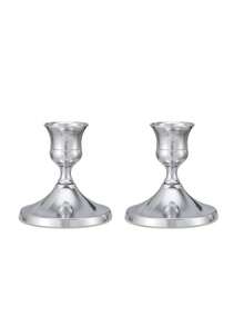 2/4/6/12 piezas Portavelas de cono, Dorado/Plateado, Adecuado para decoración de mesa, recepción de bodas, Navidad chimenea o decoración del hogar - Multicolor - Ver 14