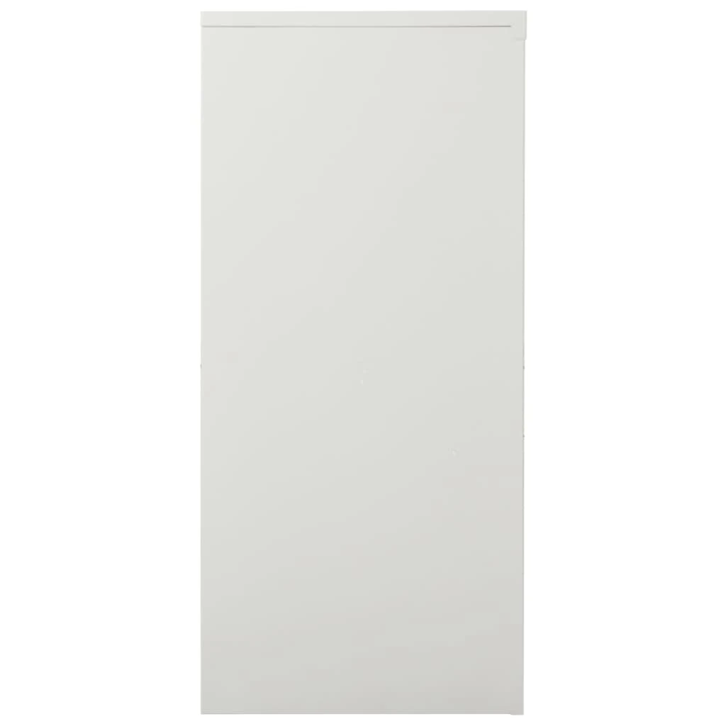 vidaXL Armadio a Porte Coulissante Grigio Chiaro 90x40x90 cm Acciaio - Grigio - Visualizzare 1
