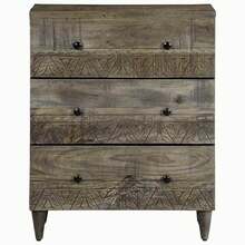 vidaXL Buffets 2 pcs gris clair 60x33,5x75 cm bois de manguier massif - Noir - Voir 4