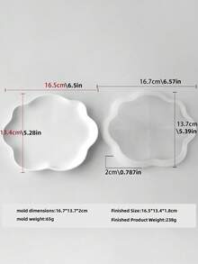 石膏水泥盘装饰硅胶模具，水晶滴胶DIY储物托盘垫模具