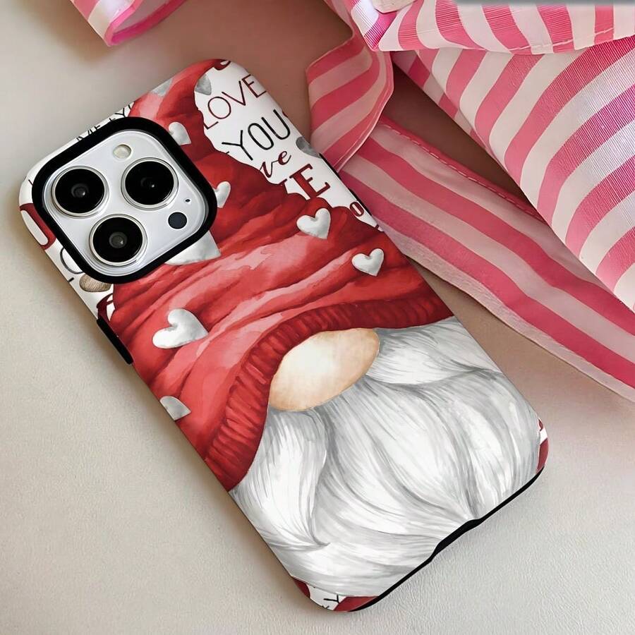 Feliz Día de San Valentín Funda Protectora de Doble Capa con Corazón Rosa, Corazón de Amor, Espíritu Terrestre, Duradera y a Prueba de Golpes, Adecuada para iPhone 17 16e 16 15 14 13 12 11 8 7 X XS XR Plus Pro Max Mini SE2 SE3, Regalo de Cumpleaños Navidad, Funda Protectora a Prueba de Golpes, Regalo de Vacaciones, Tema de Amor, Diseño en Forma de Corazón, Protección de Doble Capa, Carcasa Duradera, Funda para iPhone, Compradores de Vacaciones, Compradores de Regalos - Colores mixtos - Ver 1