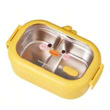 不锈钢双层分格午餐盒，学生午餐盒，办公午餐盒，午餐盒，注水保温午餐盒，大容量便携午餐盒，方便携带，分格午餐盒，返校用品，便当盒，午餐盒