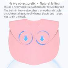 1件硅胶美发肩垫，条纹披肩设计，适用于染发和烫发，沙龙头发保护罩，护发配件 - 彩色 - 查看 4