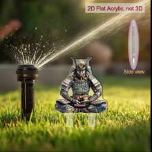 Acrylic Japanese Samurai Statue Garden - Weather-Resistant Outdoor Planter Decor, Holiday Lawn Decoration For Festivals And Celebrations, Gift For Friends, Housewarming - Multicolor - View 5