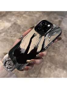 Local Delivery 16 Pro Max Fall Into Darkness Pattern Design Phone Case Shockproof Protective Case 15/14 Plus/13 Art 12/11 Pro Phone Case - Black - View 2