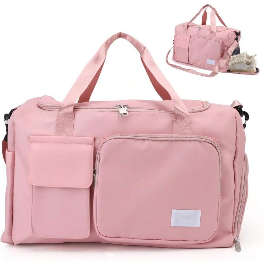 mhjMaleta Deportiva Gimnasio 30L Maleta Deportiva de Deporte Gym Plegable Portátil para Zapatos y Bosillo Impermeable Maleta de Mano Hombre y Mujer Rosasleeping Bags - 220077376 - Ver 1