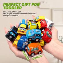 6/8/10/24pcs Children Construction Vehicle Toy Set, Push & Pull Friction Powered Mini Toy Cars, With Storage Box, Interactive Toys For Kids 3+ Years Old, Ideal Birthday & Holiday Gift - Multicolor - View 4