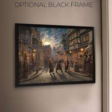 MIGHTYPRINT – Callejón Diagonales por Kinkade Studios - Arte de Pared Duradero " x – NO Hecho de Papel – Coleccionable Oficialmente Licenciado - transparente - Ver 4