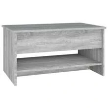 vidaXL Table basse Sonoma gris 80x50x40 cm Bois d'ingénierie - Gris - Voir 6