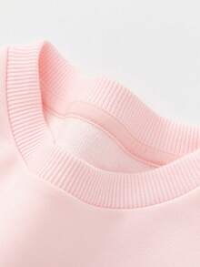 Balabala Young Girl' Sweatshirt, Unisex Long Sleeve Spring Top 2026 - Pink - View 6