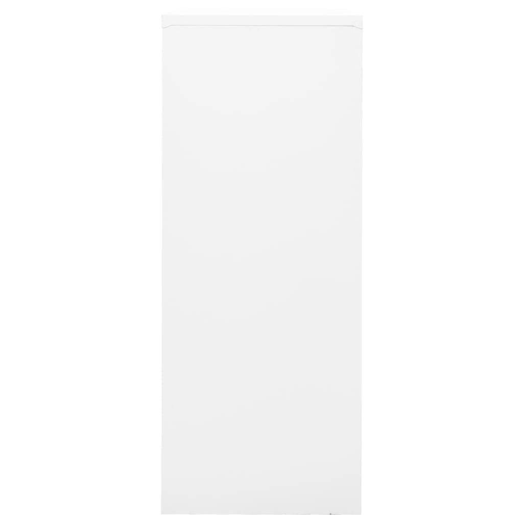 vidaXL Armadio da scrivania Bianco 90x40x102 cm Acciaio - Bianco - Visualizzare 1