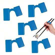 Bộ 5 dụng cụ hỗ trợ tập dùng đũa tái sử dụng, được thiết kế cho người lớn và người mới bắt đầu học cách cầm đũa đúng cách. - Nhiều màu - Xem 15