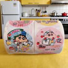 1pc 4cm Explosion Pattern Small Laser Frosted Sealing Sticker, Scrapbooking Material Sticker, Art Paper Sticker, New Year Gift, Valentine's Day Gift, Easter Gift - Multicolor - View 3