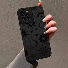 Sonnenmuster Handyhülle, stoßfeste Handy-Schutzhülle, kompatibel mit iPhone 17 16 15 14 13 12 11 Serie, für Smartphone - Schwarz - Übersicht 5